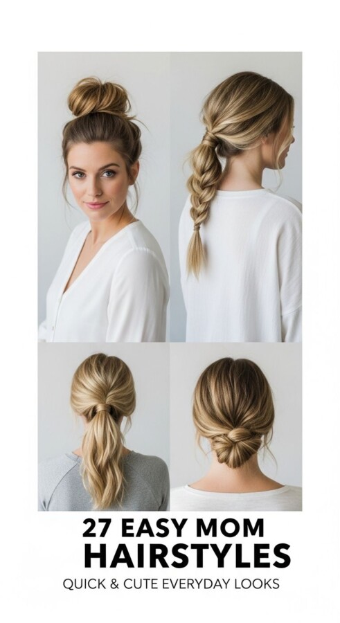 Coiffure mi-longue rapide quotidien