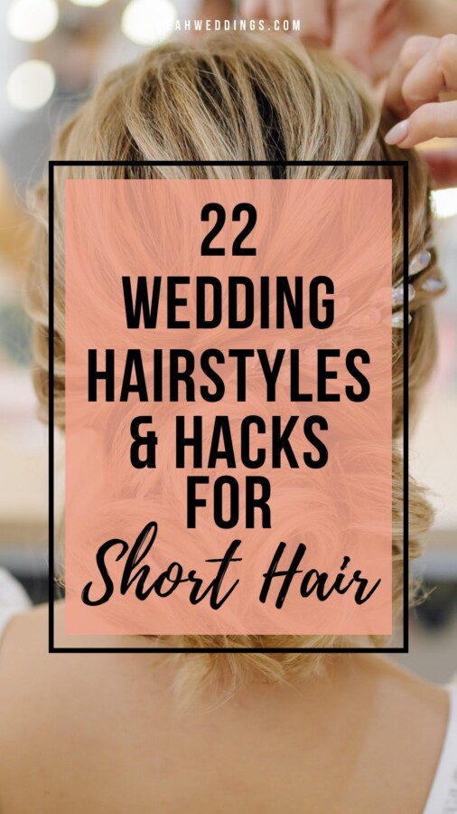 Invitée mariage cheveux courts moderne