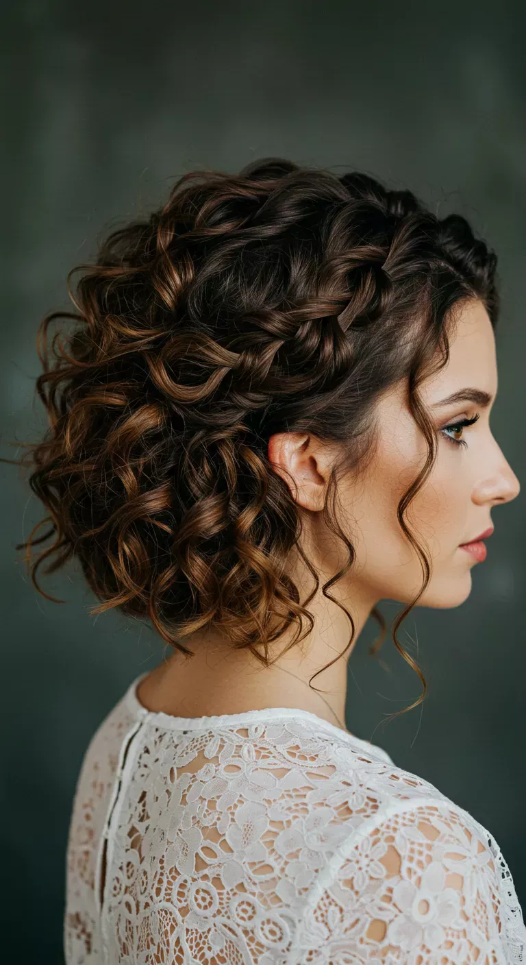 coiffure cheveux courts mariage