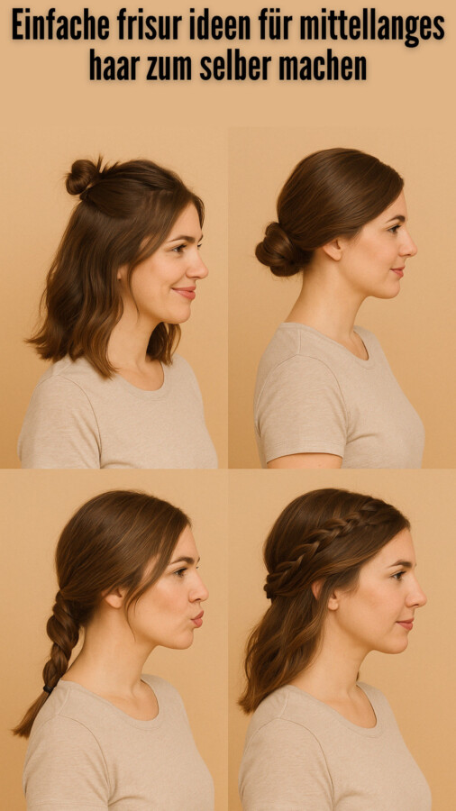 Coiffure mi-longue rapide quotidien