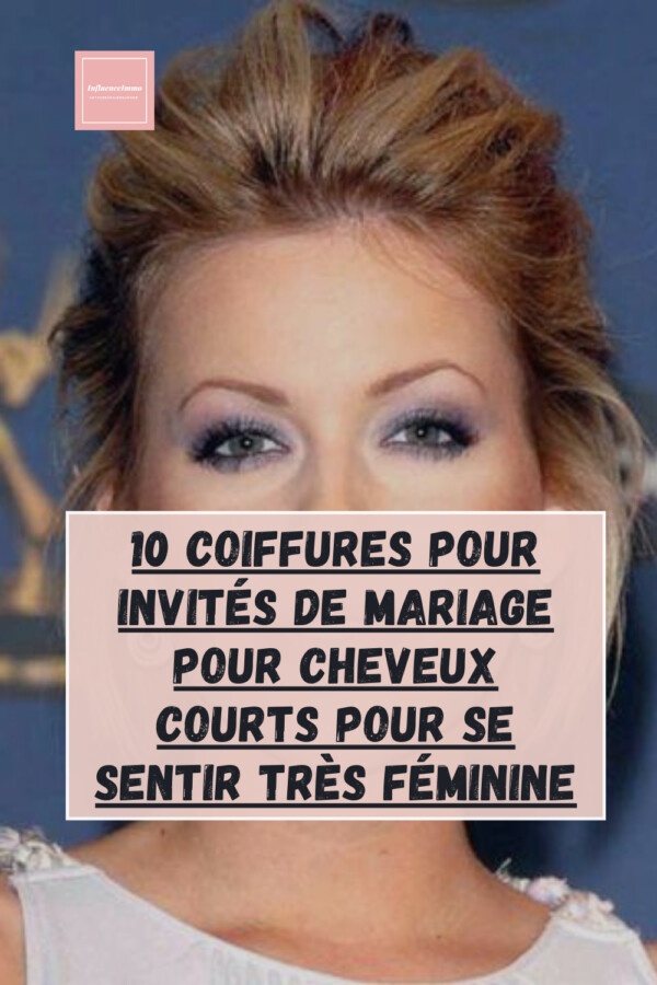 Coiffure mariage courte bohème chic