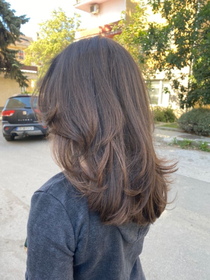 coiffure femme mi long dégradé