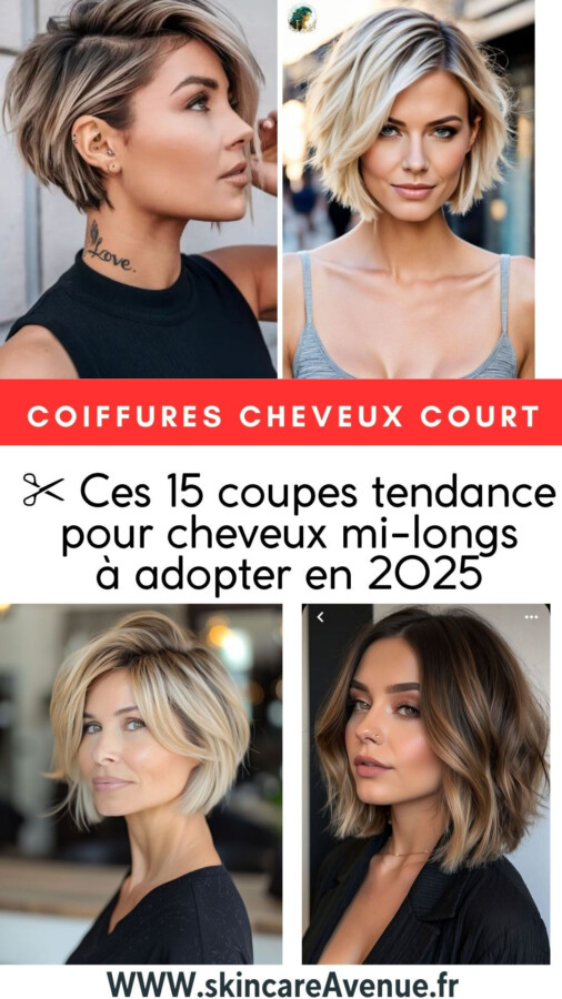 Catalogue coupe courte femme 2025
