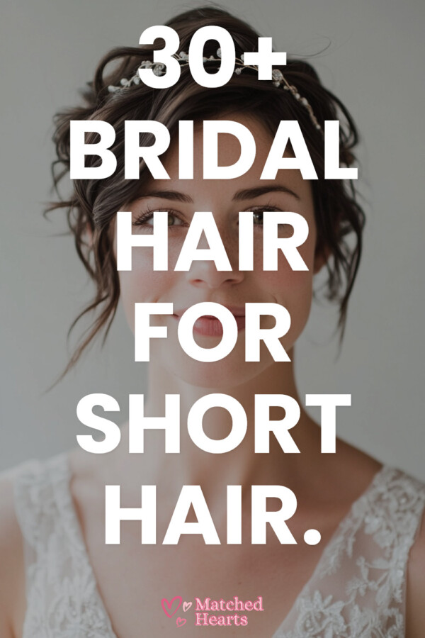 Mariage cheveux courts inspiration 2025