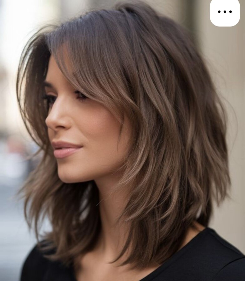 Dégradé cheveux mi-longs femme