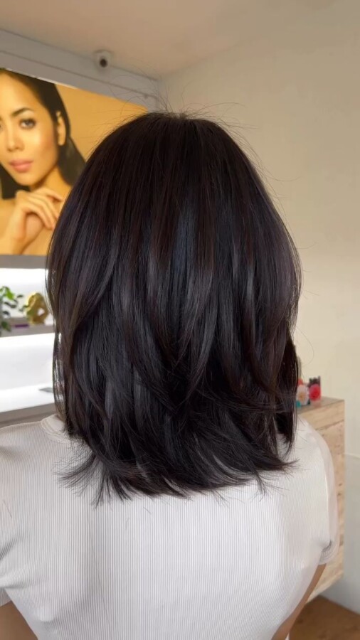 coiffure femme mi long dégradé