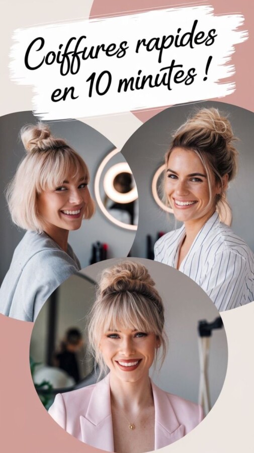 coiffure cheveux mi long facile