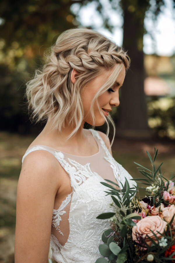 coiffure mariage cheveux courts