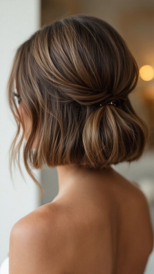 coiffure mariage carré