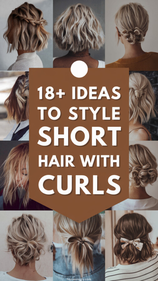 Style élégant cheveux courts fête