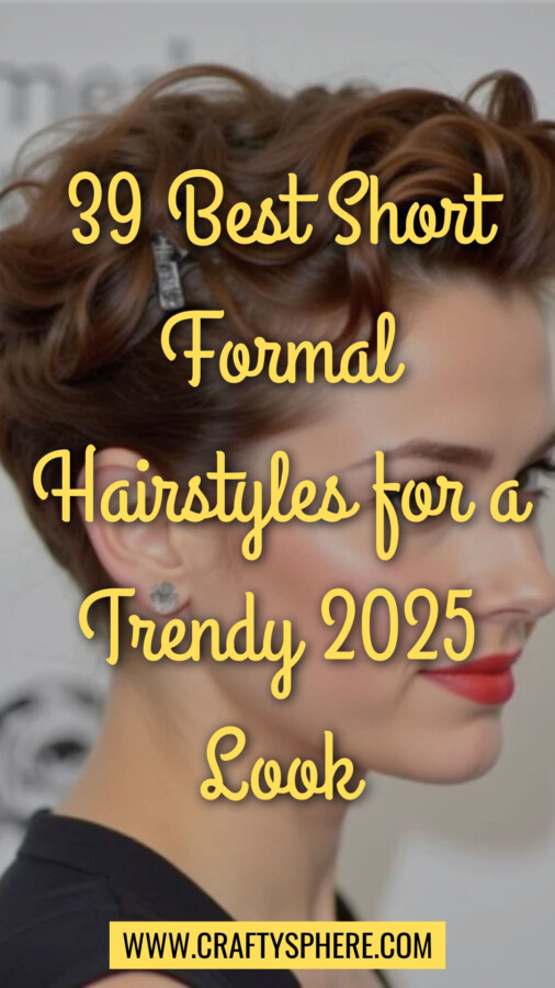 Style élégant cheveux courts fête