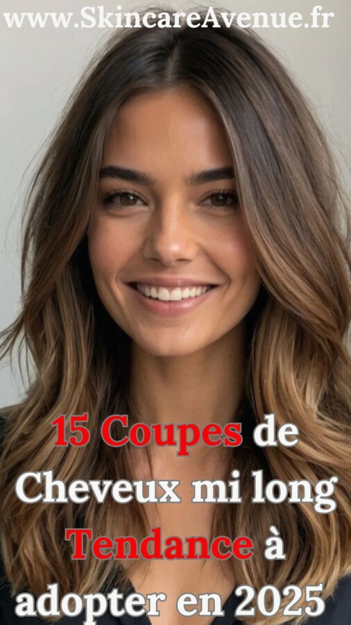 Dégradé cheveux mi-longs femme