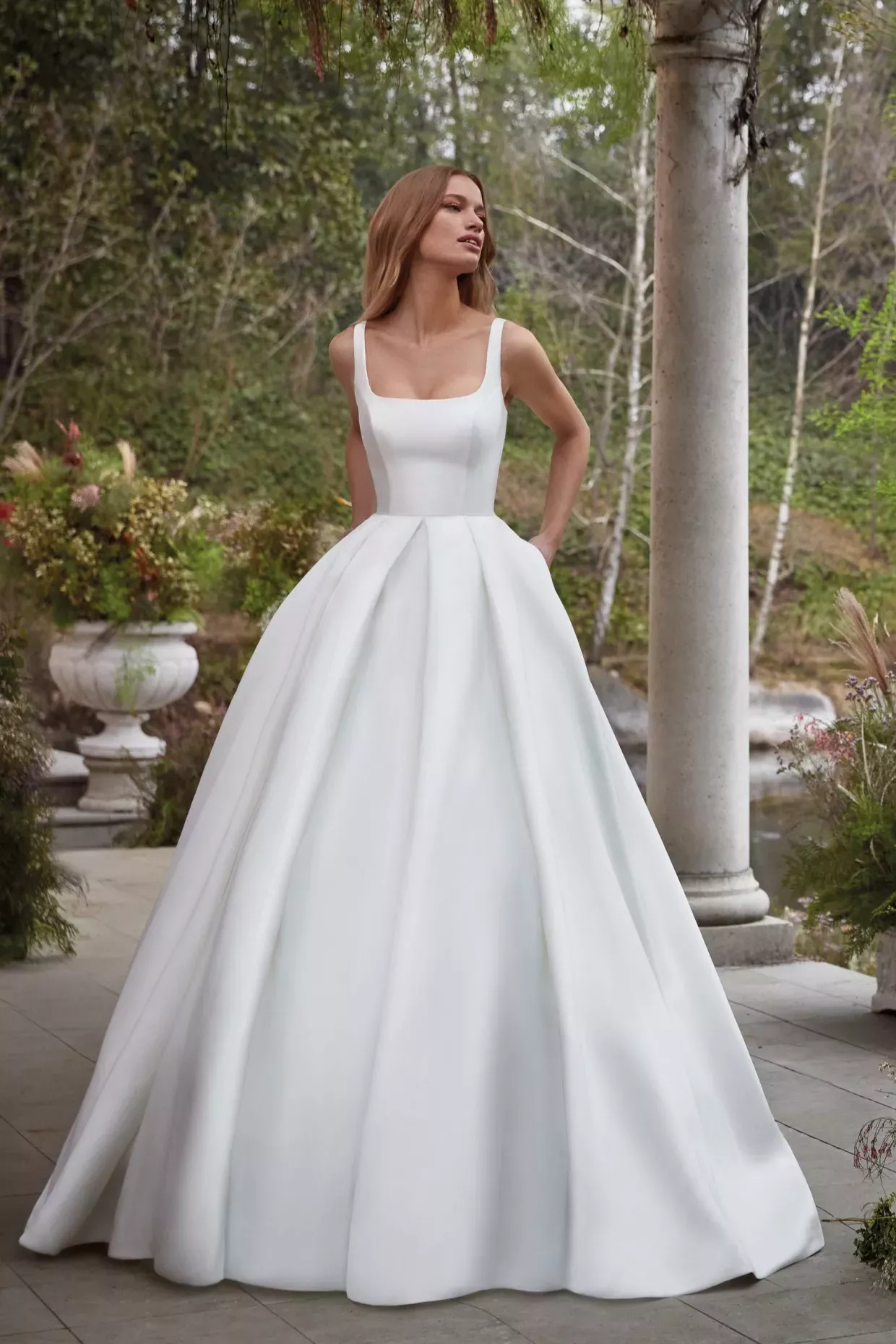 Carré mariage élégant