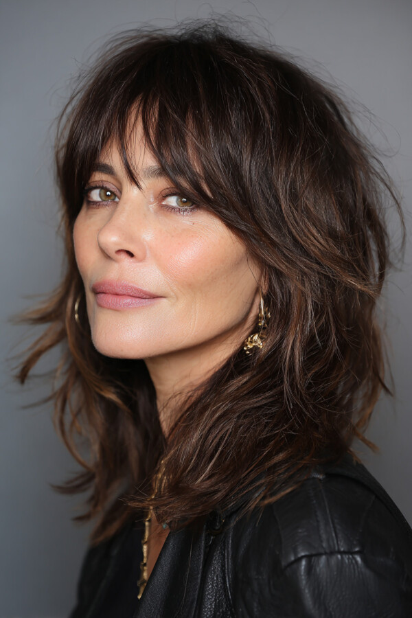 Dégradé cheveux mi-longs femme