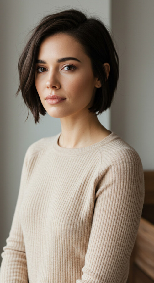 carré court dégradé volumineux