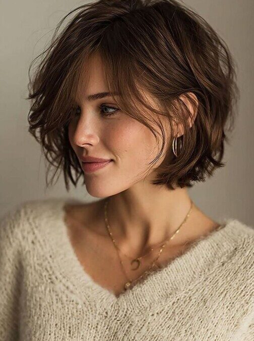 Coupe carré frange effilée : un classique modernisé pour un style unique