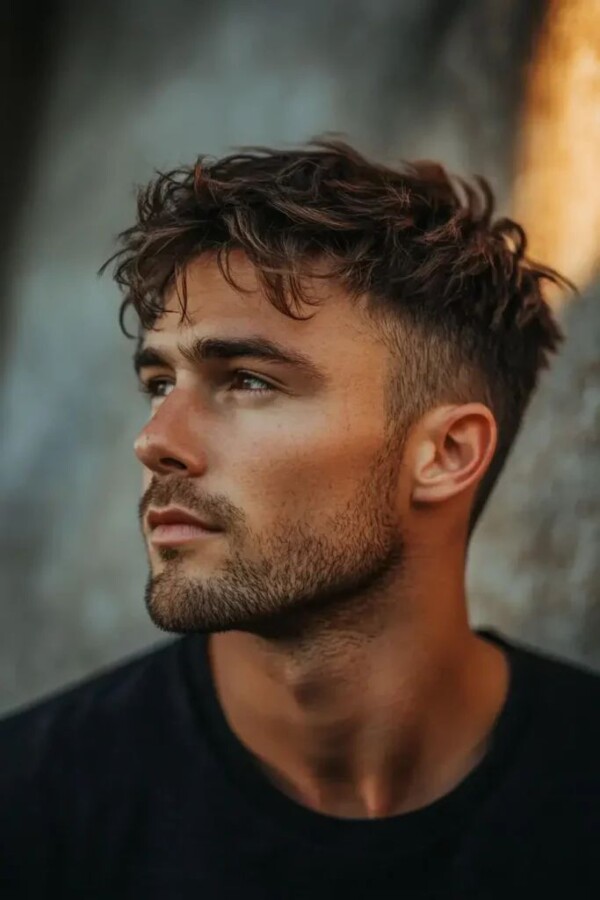 coiffure homme cheveux courts