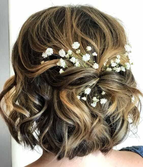 coiffure élégante mariage cheveux courts