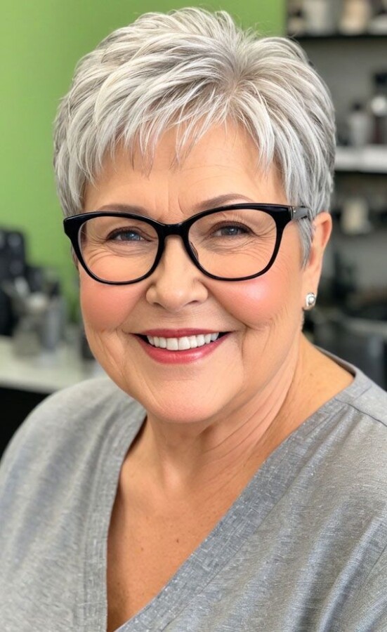 coupe courte femme senior