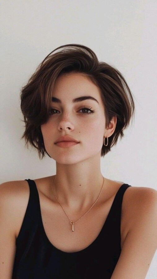 coupe courte dégradée femme