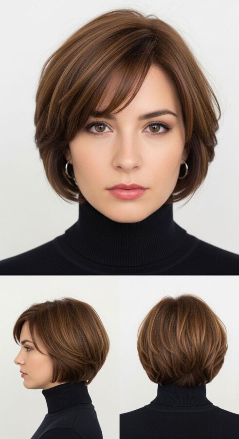 coupe courte dégradée femme