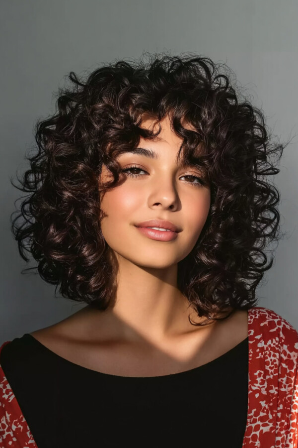 coupe courte cheveux ondulés