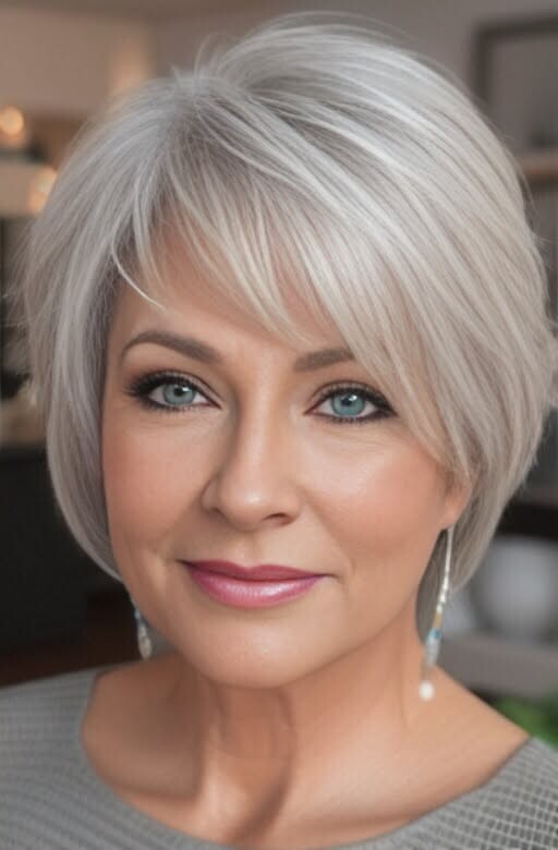 coupe effilée femme senior