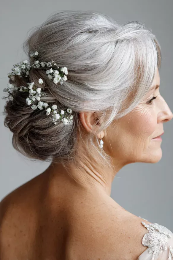femme cheveux courts sophistiqués