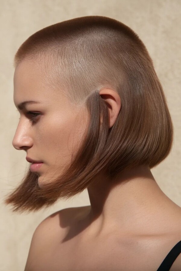 Coiffure mi-longue dégradée tendance