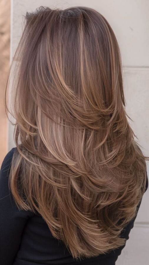 Coiffure mi-longue dégradée tendance