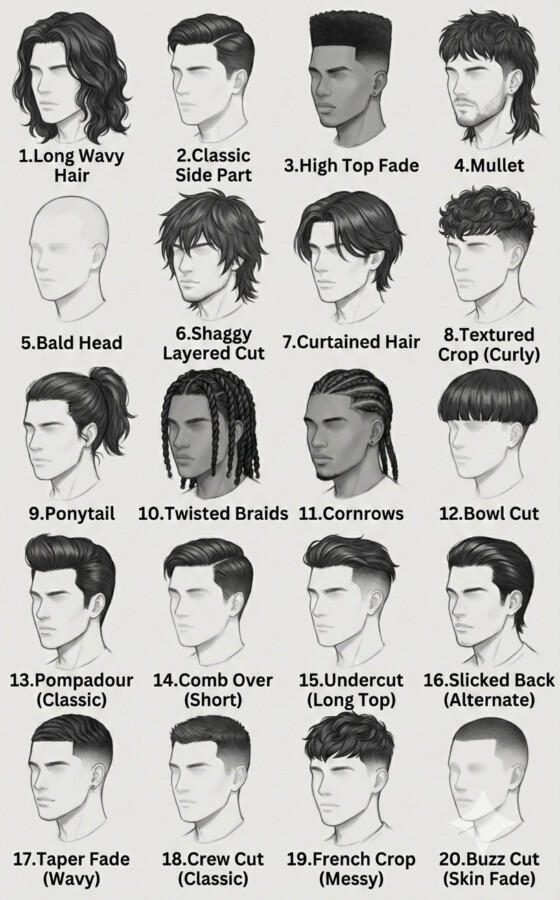 coupe homme cheveux courts