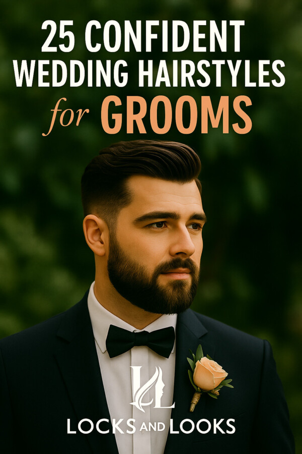 Style de coiffure chic pour mariage sur cheveux courts