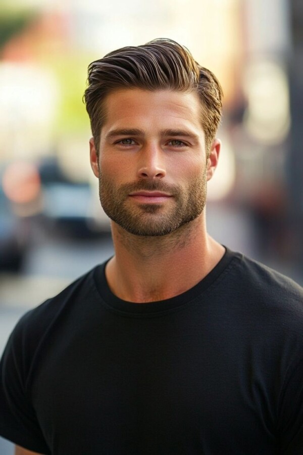 Inspiration de coiffure pour homme avec cheveux courts pour mariage