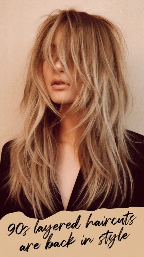 coupe effilée cheveux longs