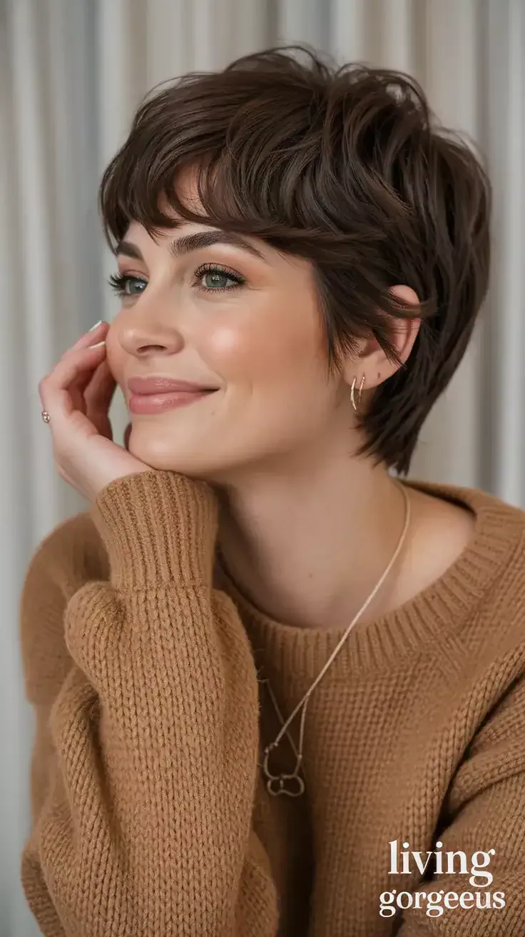 nuque coupe courte effilée