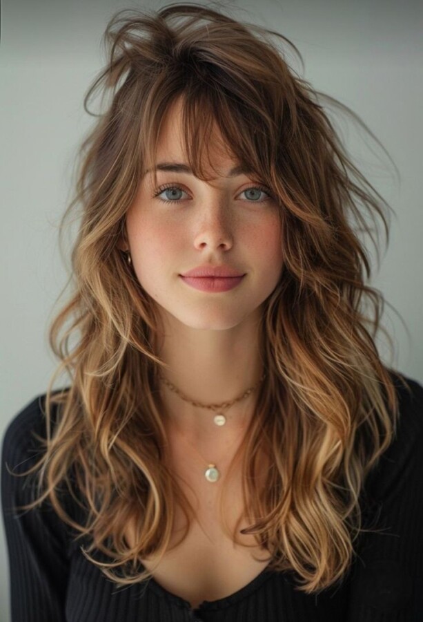 coupe mi-long dégradé femme