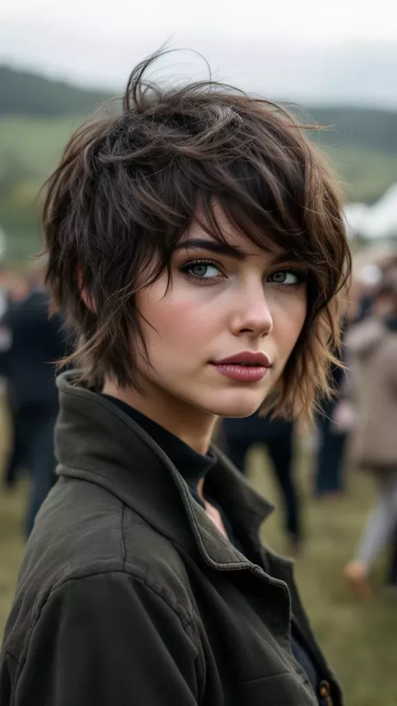 coupe sauvage effilée courte