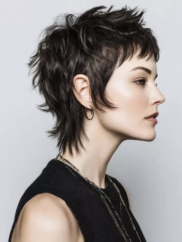 coupe sauvage effilée courte