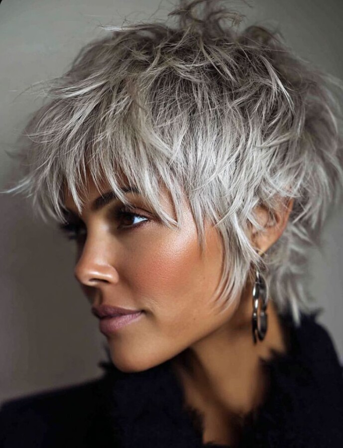 coupe sauvage effilée courte