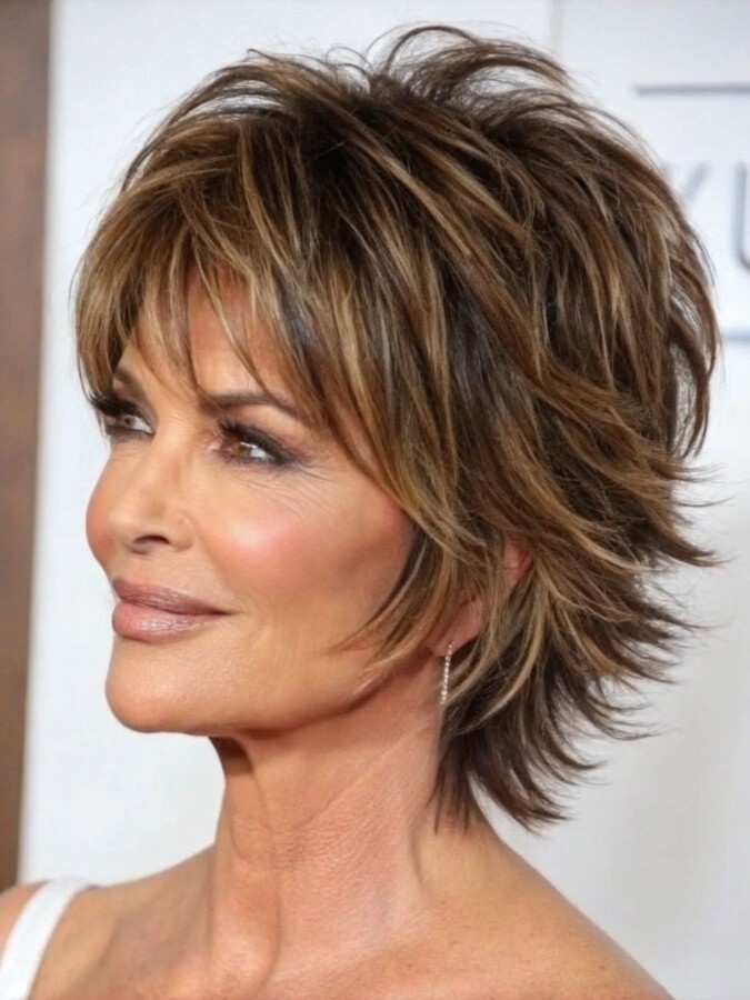 coupe courte effilée
