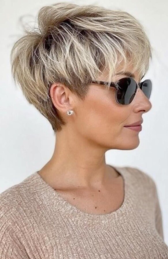 coupe moderne dégradée effilée