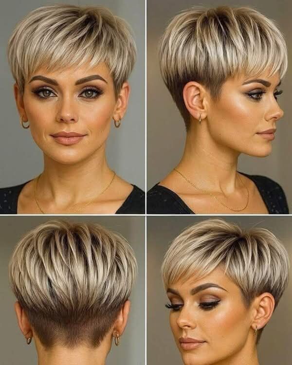 coupe moderne dégradée effilée