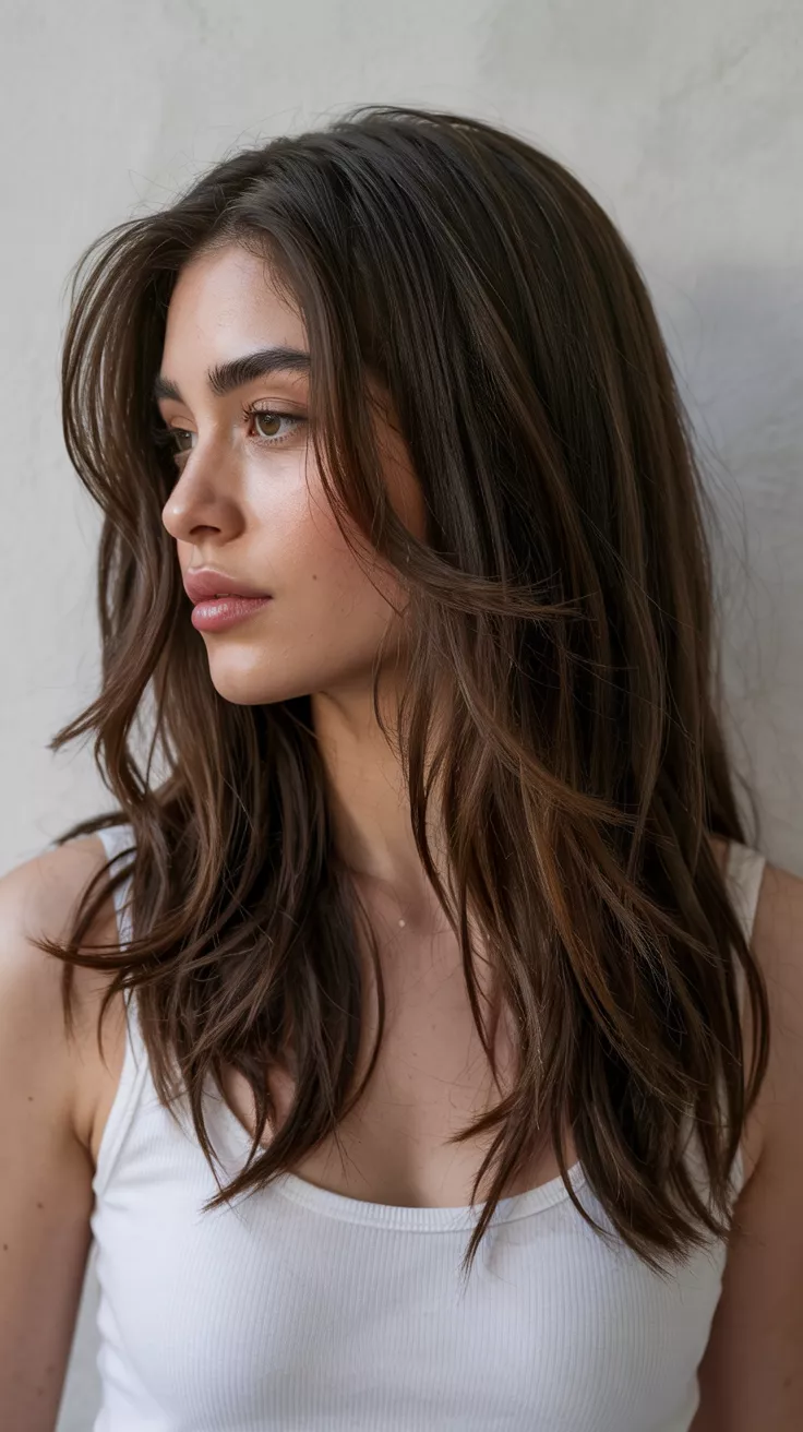 Coupe mi-longue dégradée élégante