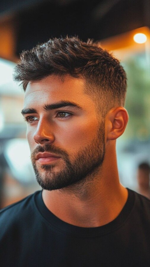 mariage homme cheveux courts