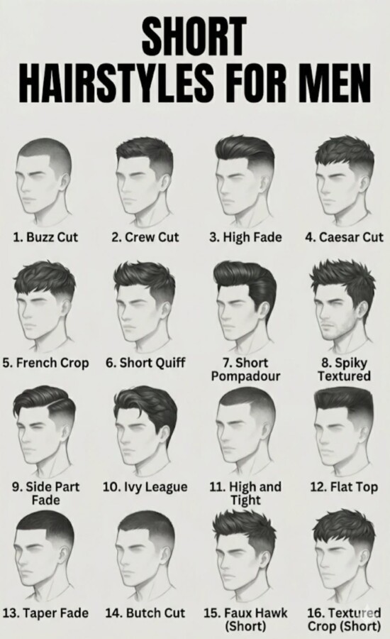 mariage homme cheveux courts