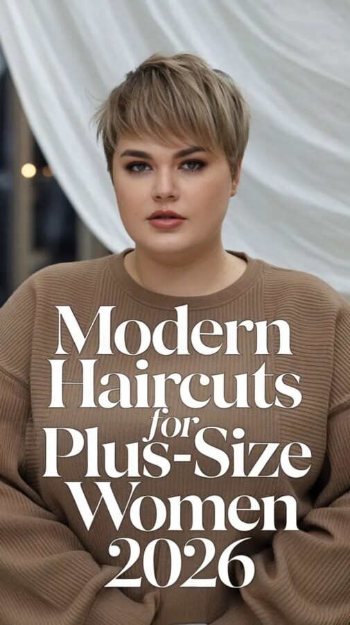 Coupe courte femme moderne élégante.