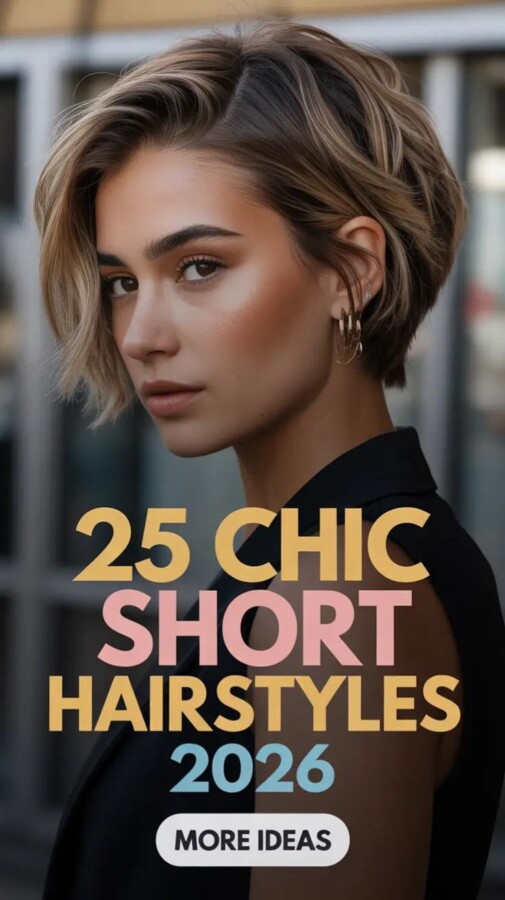 Coupe courte femme moderne élégante.