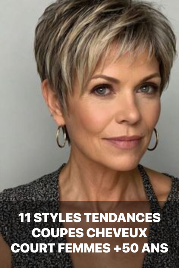 Coupe courte femme moderne élégante.