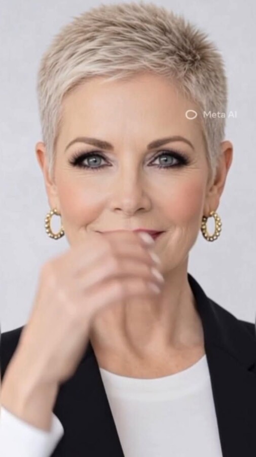 Coupe courte femme moderne élégante.