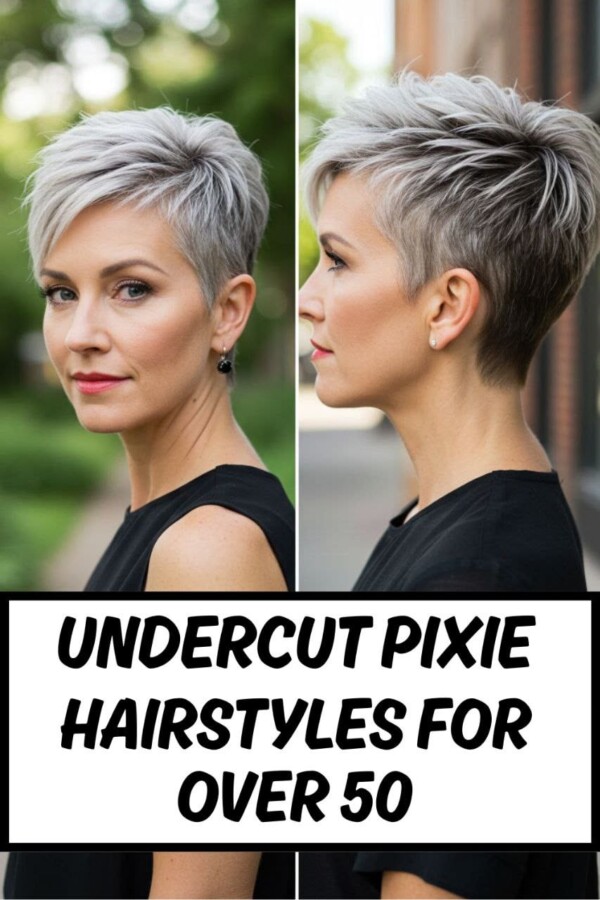 Coupe courte femme moderne élégante.